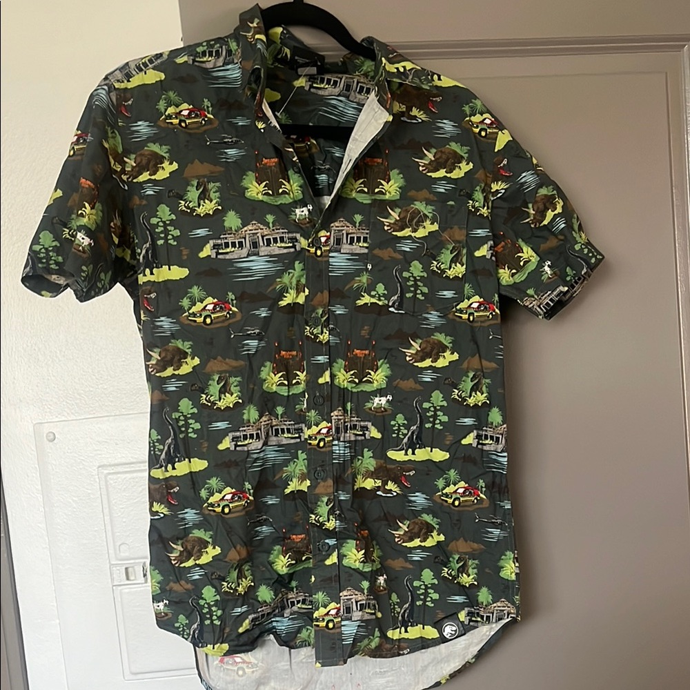Quiksilver Green Patterned Men's Shirt
